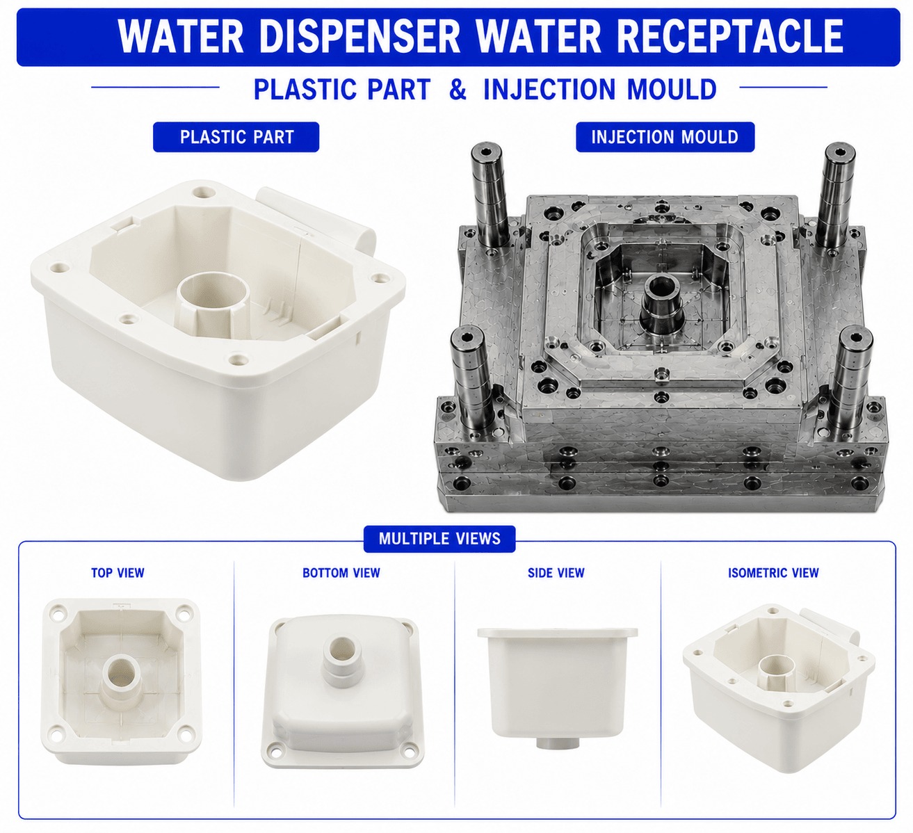 Water Dispenser Plastic Water Receptacle